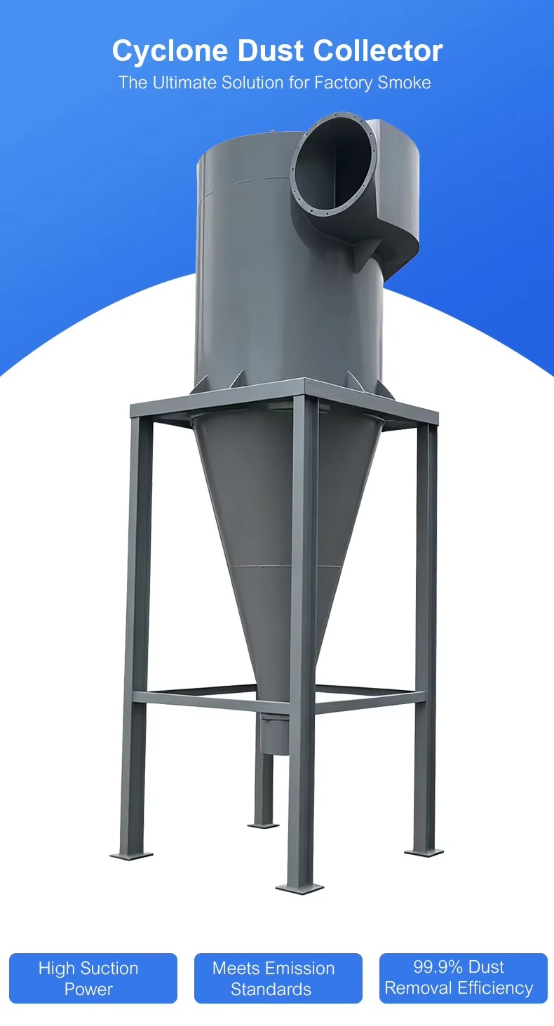 Industrial Cyclone Dust Collector for Powder Separation Industrial Cyclone Dust Collector for Powder Separation