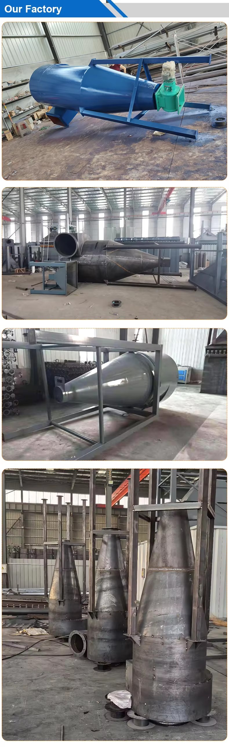 Industrial Cyclone Dust Collector for Powder Separation Industrial Cyclone Dust Collector for Powder Separation