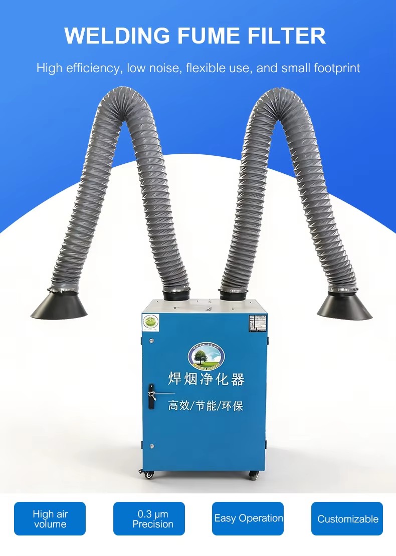 Industrial Welding Fume Extractor with Cartridge Filter Industrial Welding Fume Extractor with Cartridge Filter