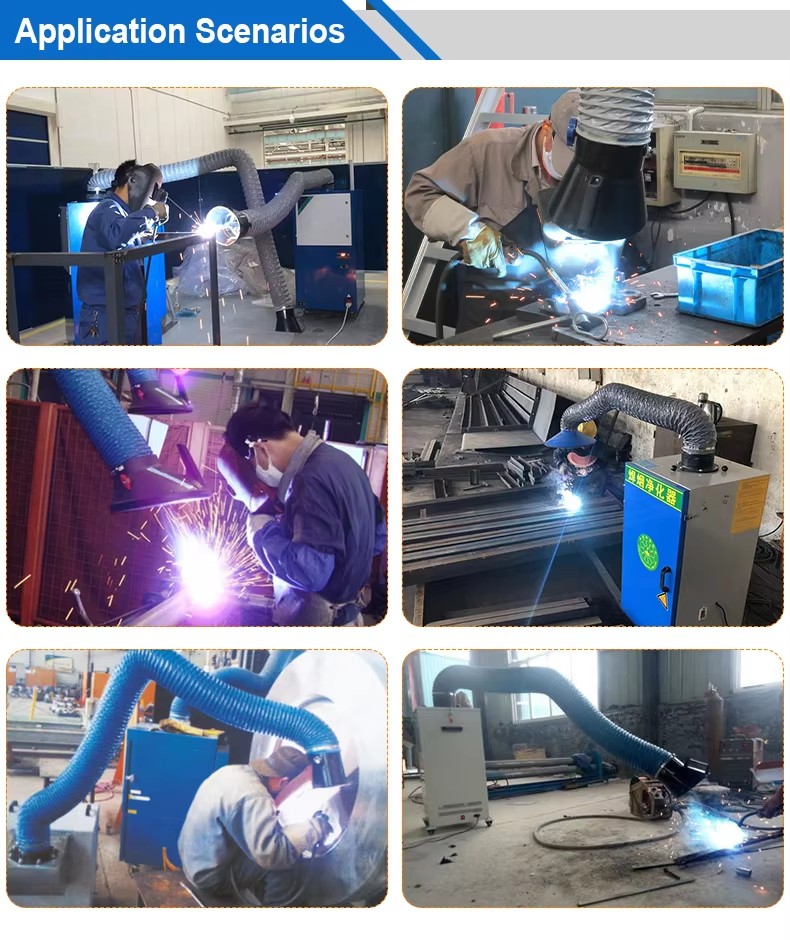 Industrial Welding Fume Extractor with Cartridge Filter Industrial Welding Fume Extractor with Cartridge Filter